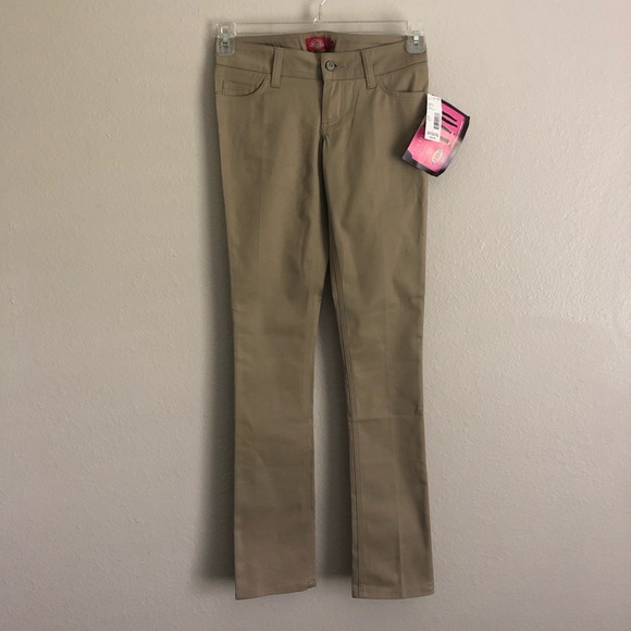 Dickies | 5 Pocket Classic Skinny HH164 Khaki Low Rise - Picture 4 of 8